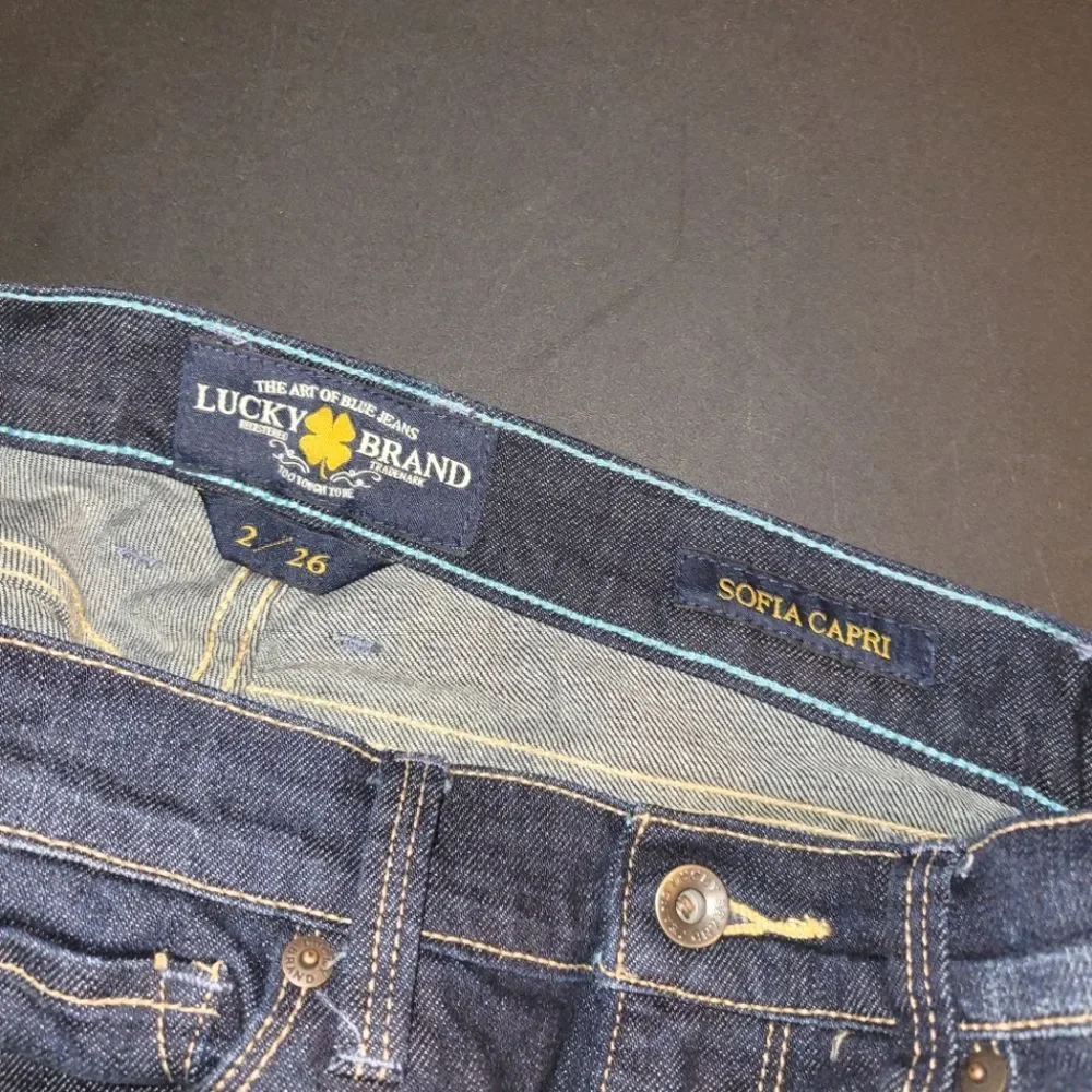 Lucky Brand Sofia Capri Jeans 2 26 - Picture 6 of 12